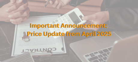 Important Announcement: Price Update from April 2025