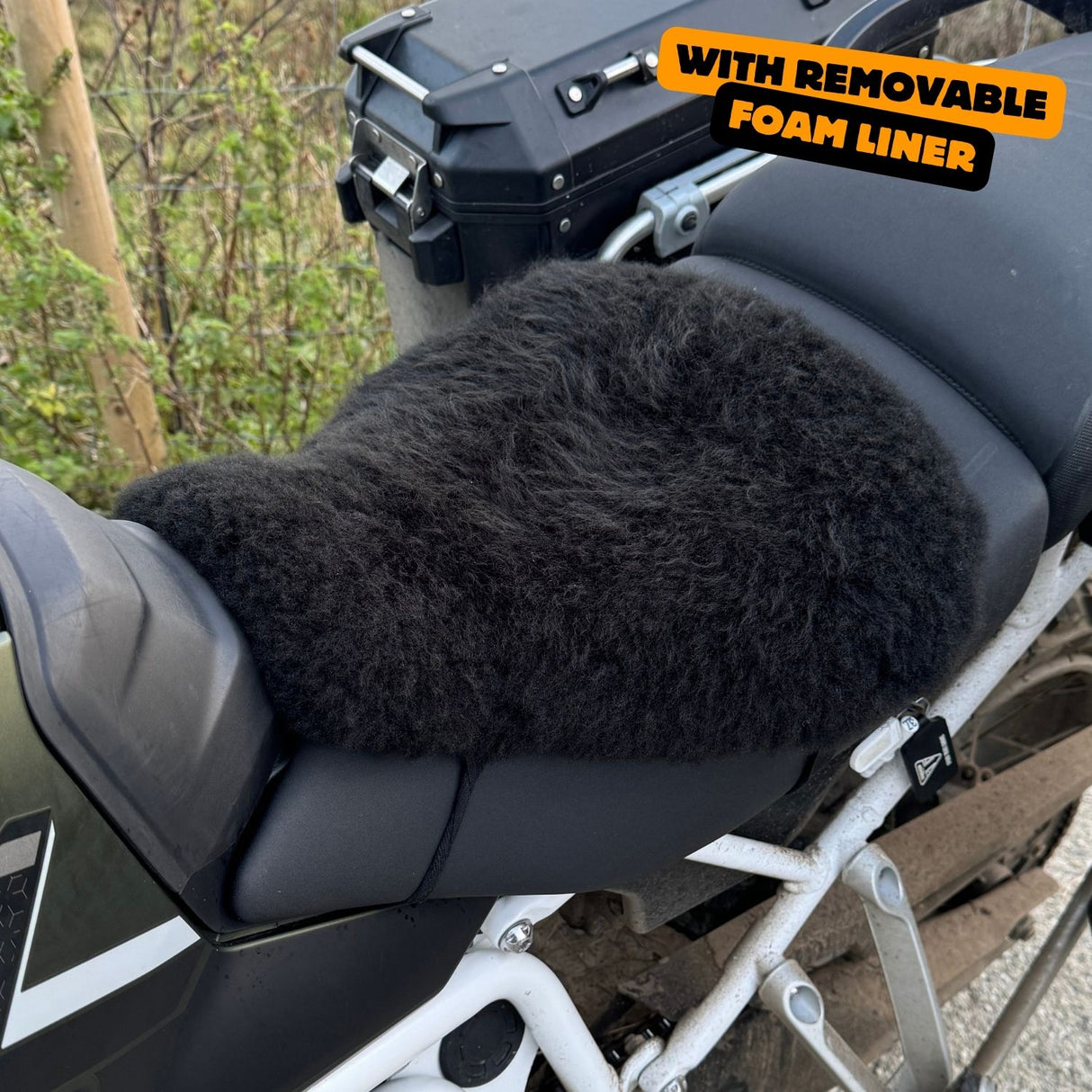 'ComfortCraft' The Nomad Adventure Motorcycle Sheepskin Seat Pad