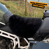 'ComfortCraft' The Oblique Mid Size Motorcycle Sheepskin Seat Pad