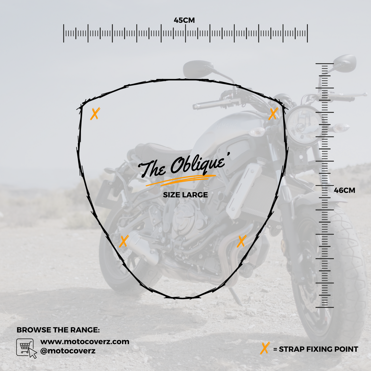 'The Oblique' Big Seat Motorcycle Long Wool Sheepskin Seat Pad