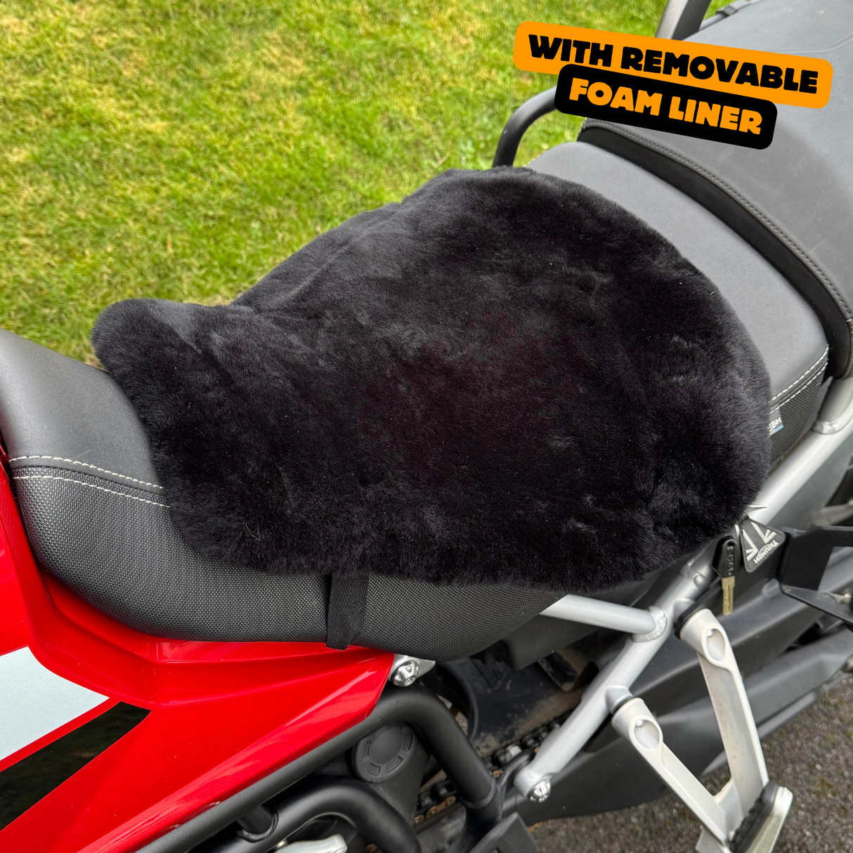 'ComfortCraft' The Nomad Adventure Motorcycle Sheepskin Seat Pad