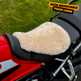 'ComfortCraft' The Nomad Adventure Motorcycle Sheepskin Seat Pad