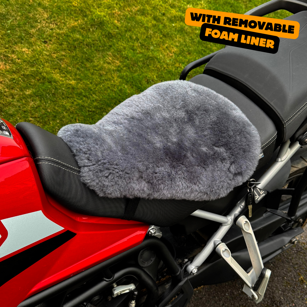 'ComfortCraft' The Nomad Adventure Motorcycle Sheepskin Seat Pad