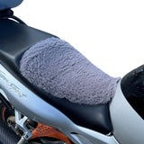 MachCraft 'The Oblique' Small Seat Motorcycle Sheepskin Seat Pad