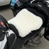 'Medical White' British Short Wool Sheepkin Seat Pads