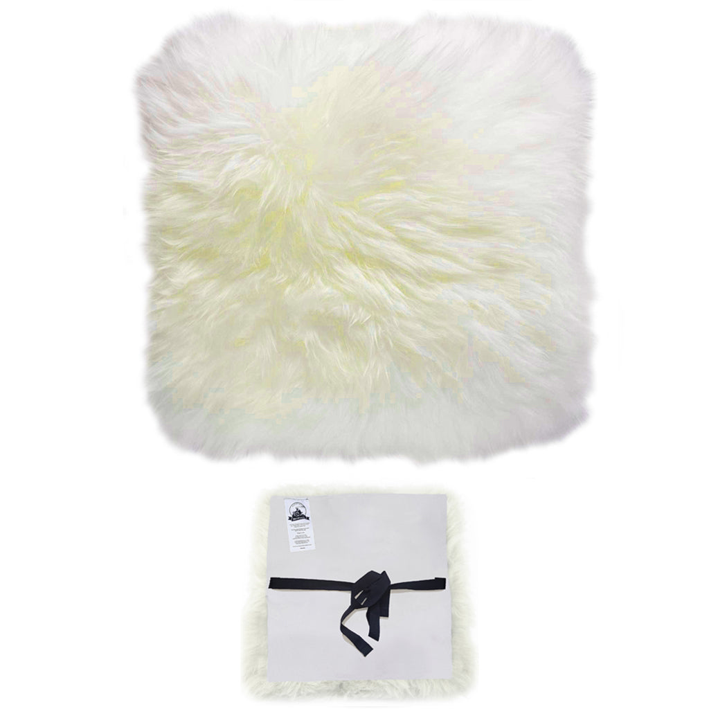 'AngelicRider' White Sheepskin Motorcycle Seat Cover