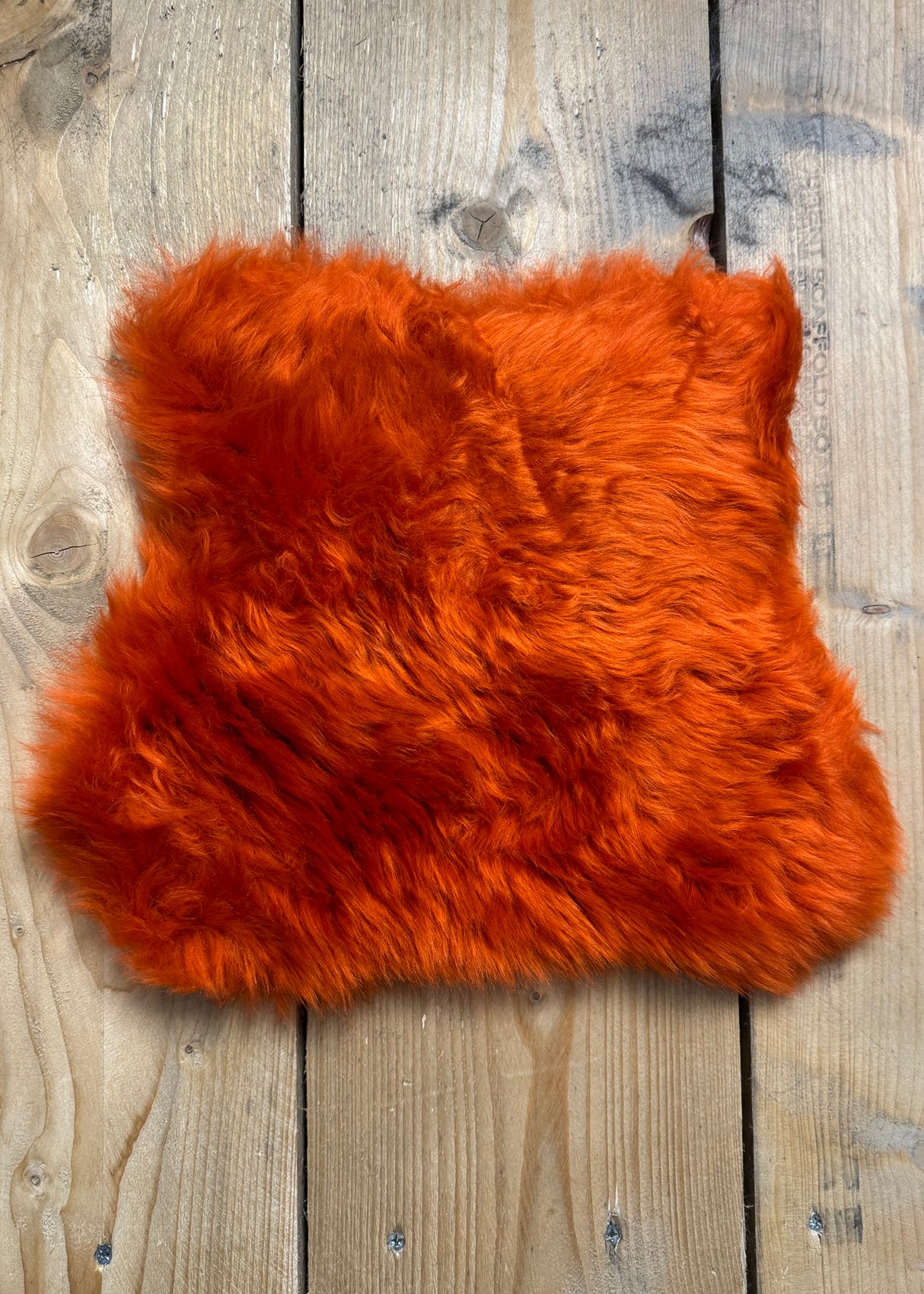 'The Varela' Long Wool Burnt Orange